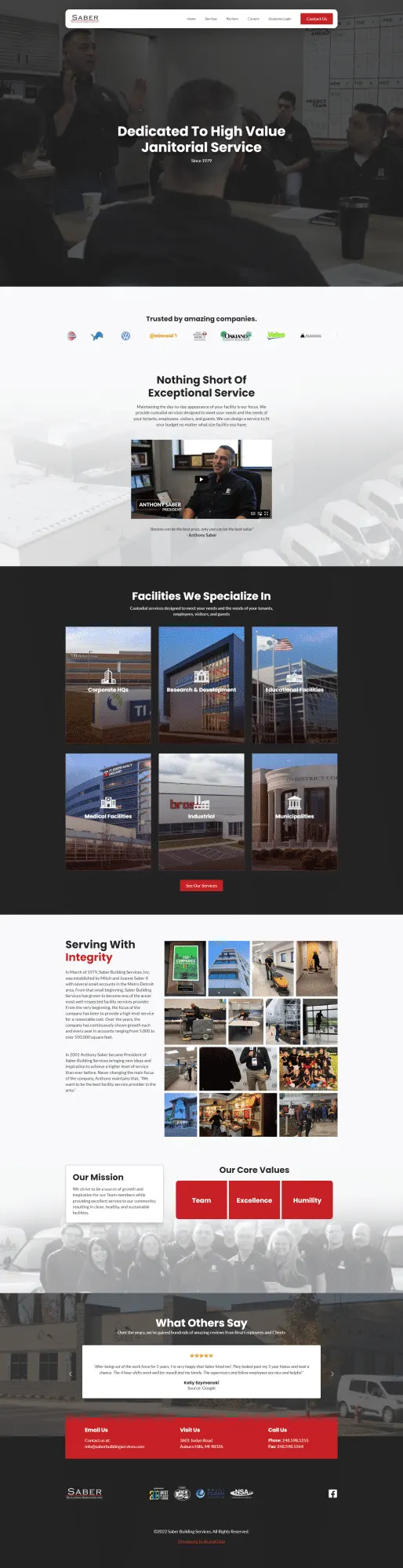 Website example: Saber